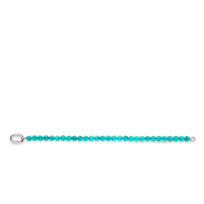 Aqua Beaded  Bracelet in Silver by Ti Sento Milano