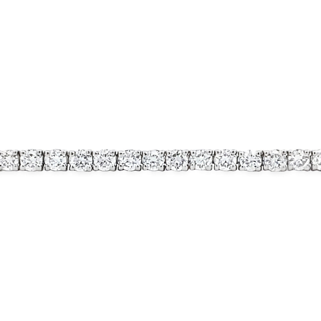 Diamond Line Tennis Bracelet in White Gold