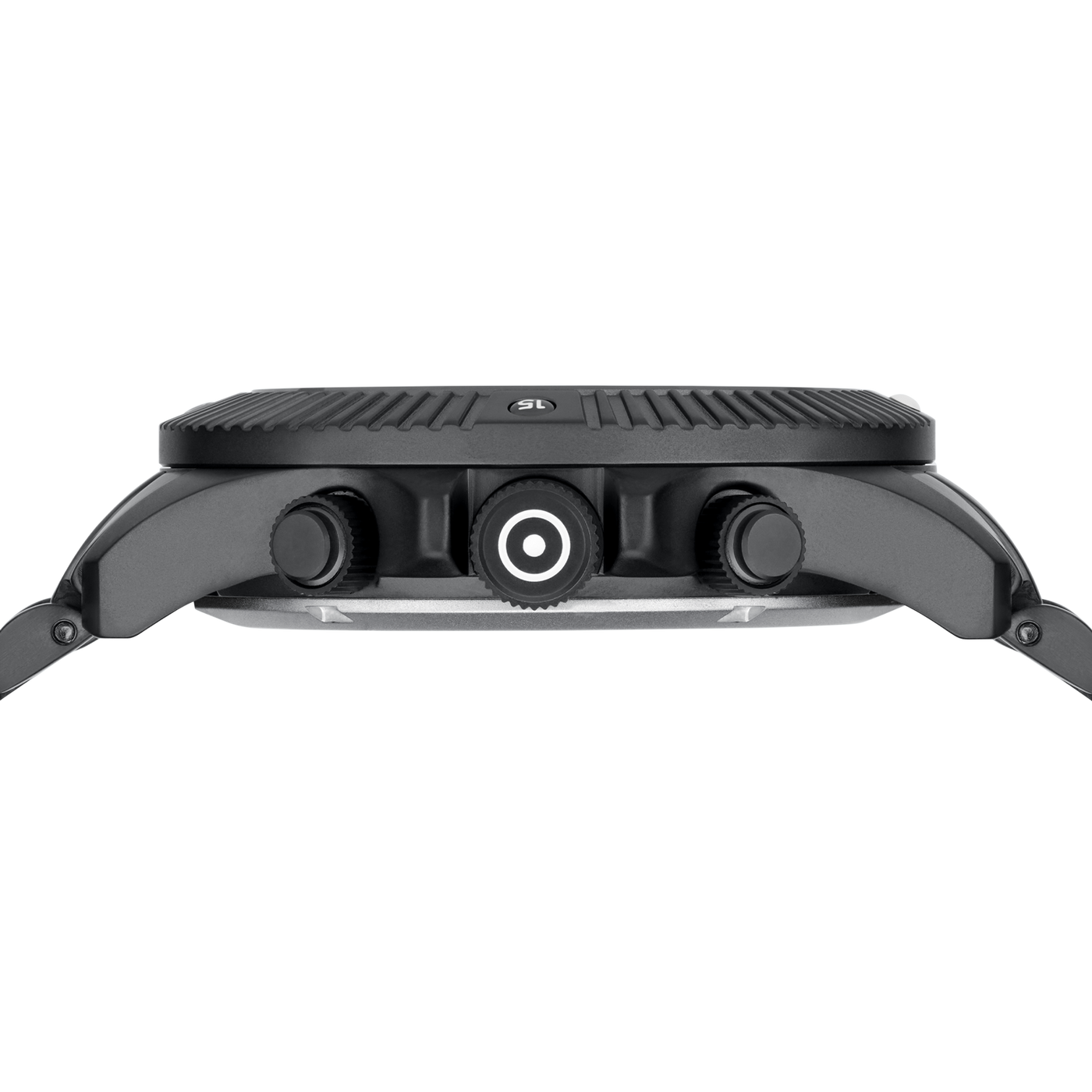 44mm Quartz Chronograph Black SS WR20 ATM by Glock Presision