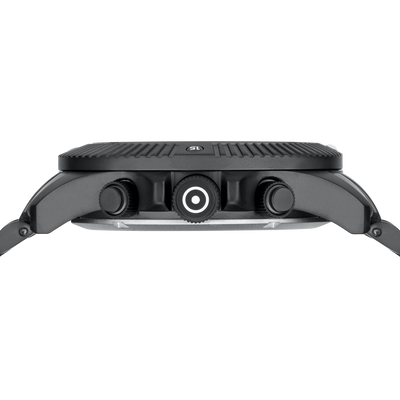 44mm Quartz Chronograph Black SS WR20 ATM by Glock Presision