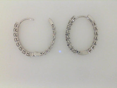 Simon G Jewelry 18 Karat 1 CTW Diamond Hoope Earrings LE4547