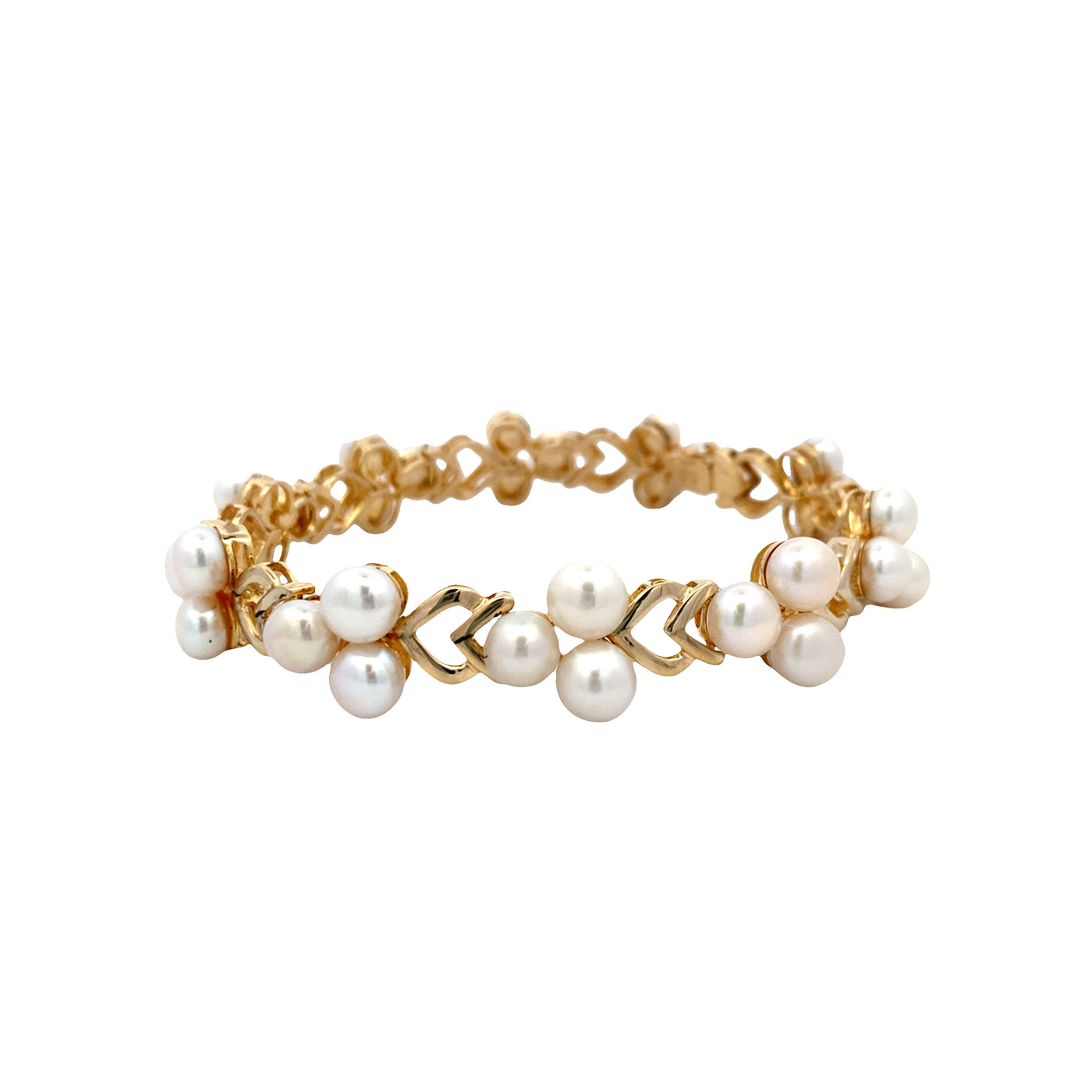 ESTATE Pearl Bracxelet in Yellow Gold