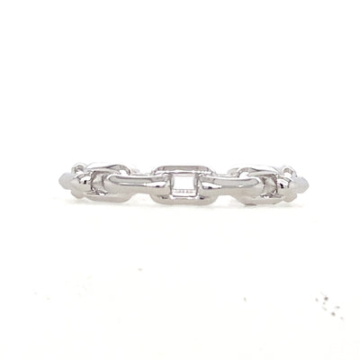 Paperclip Ring in Sterling Silver by Ania HAie
