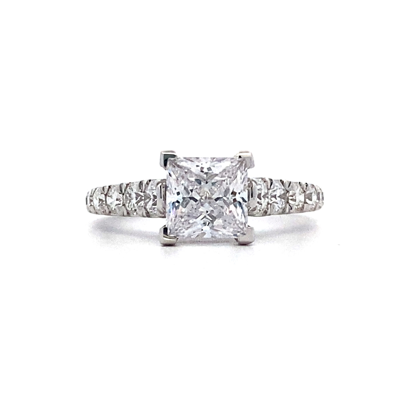 Gabriel & Co. 14 Karat White Round Diamond Engagement Ring ER12299SW4JJ.CSCZ