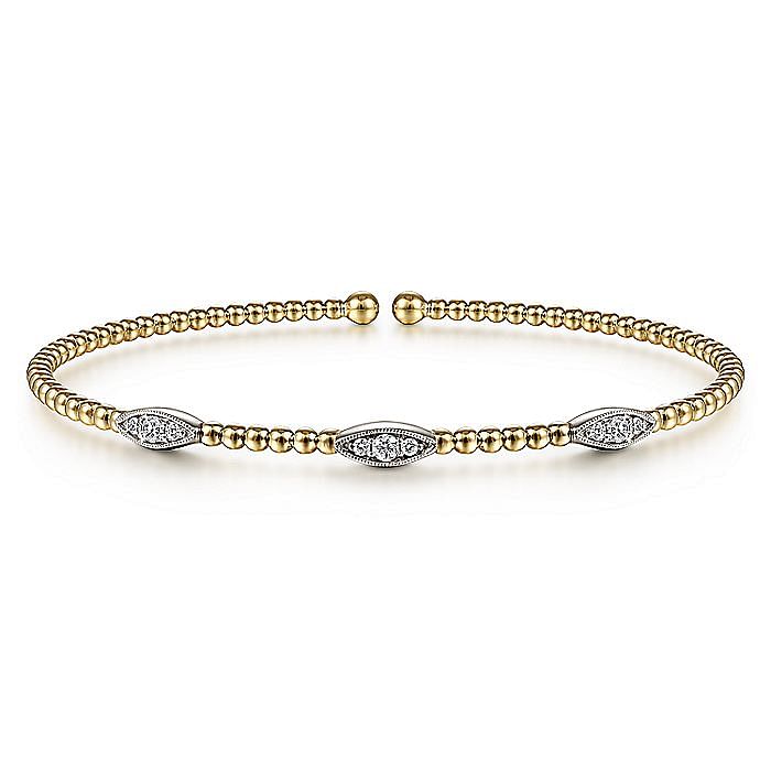 Gabriel & Co. 14 Karat Bangle Diamond Bracelets BG4437-65M45JJ