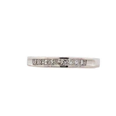 ESTATE Diamond Anniversary Ring in White Gold