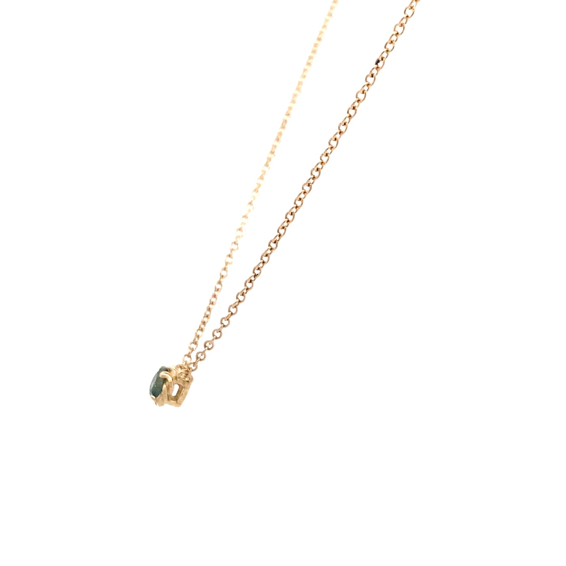 Montana Sapphire Solitaire Pendant in Yellow Gold by Beeghly & Co.