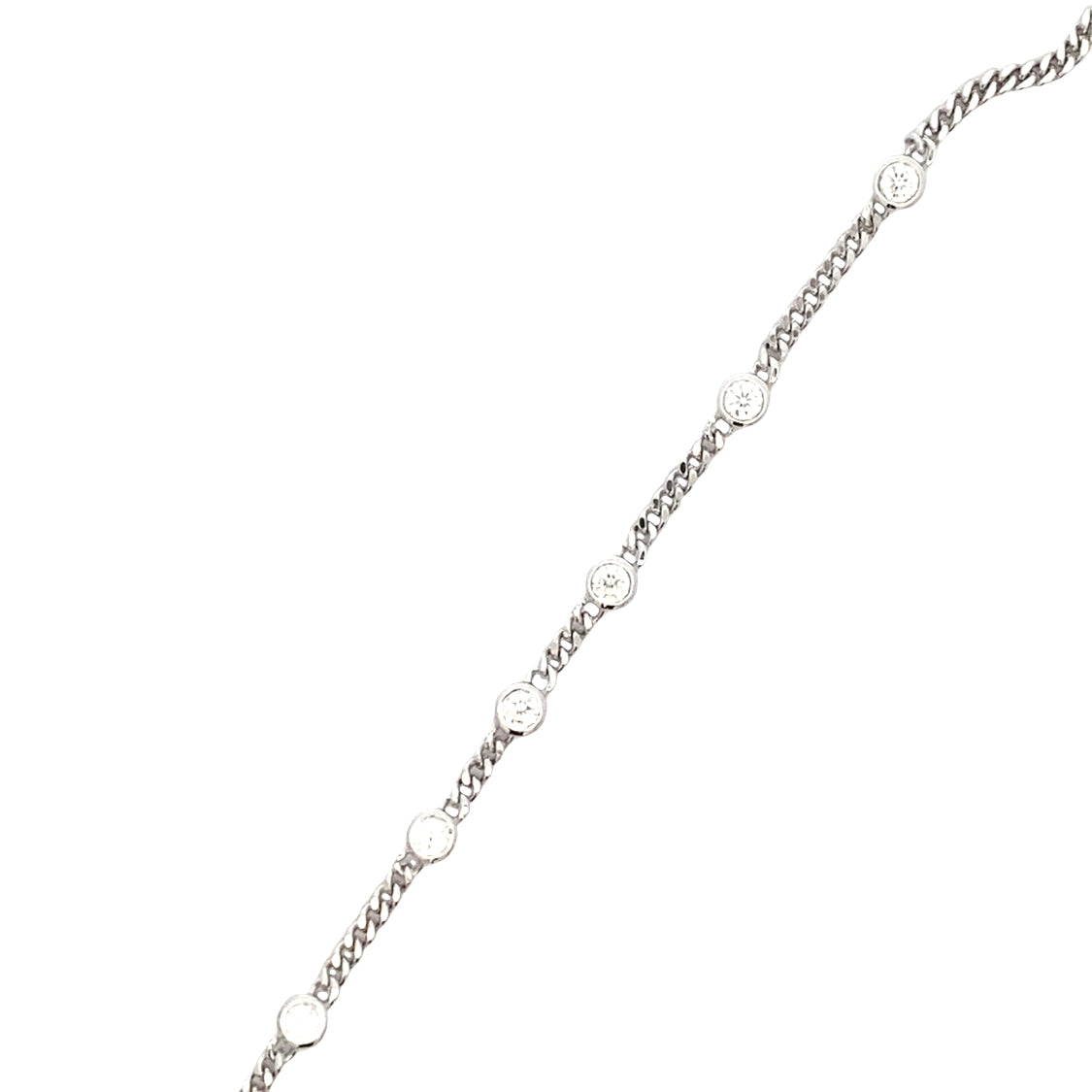 CZ Station Bracelet in Silver by Ania Haie