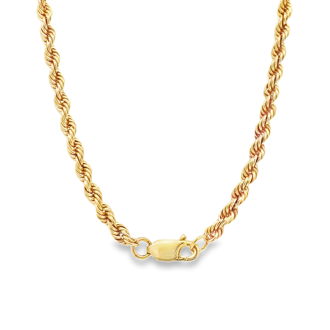 ESTATE 18" Rope Chain in Yellow Gold