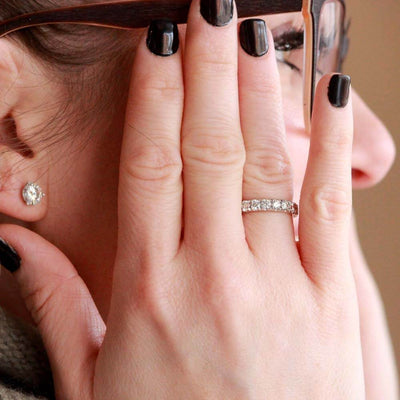 Diamond Anniversary Band in White Gold by B&C