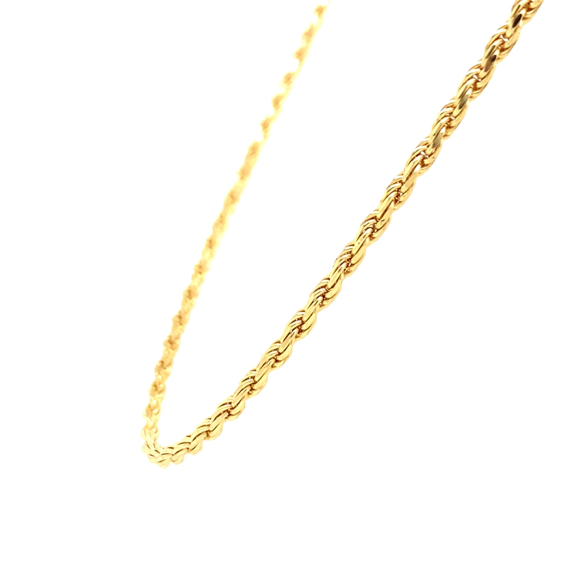 ESTATE 18" Rope Chain in Yellow Gold