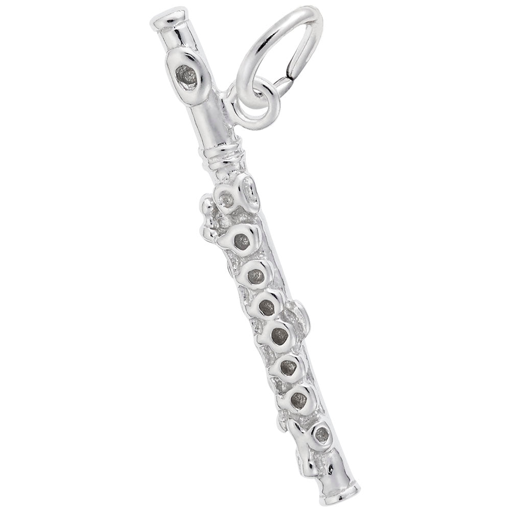 Flute Charm in SIlver
