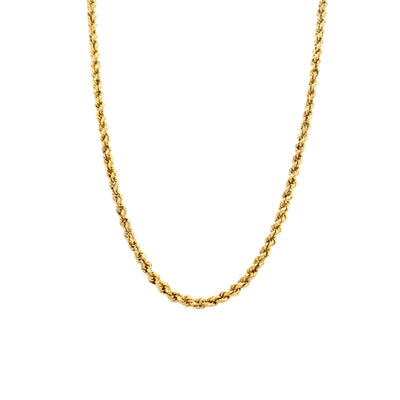 Estate Yellow Gold 30" Rope chain