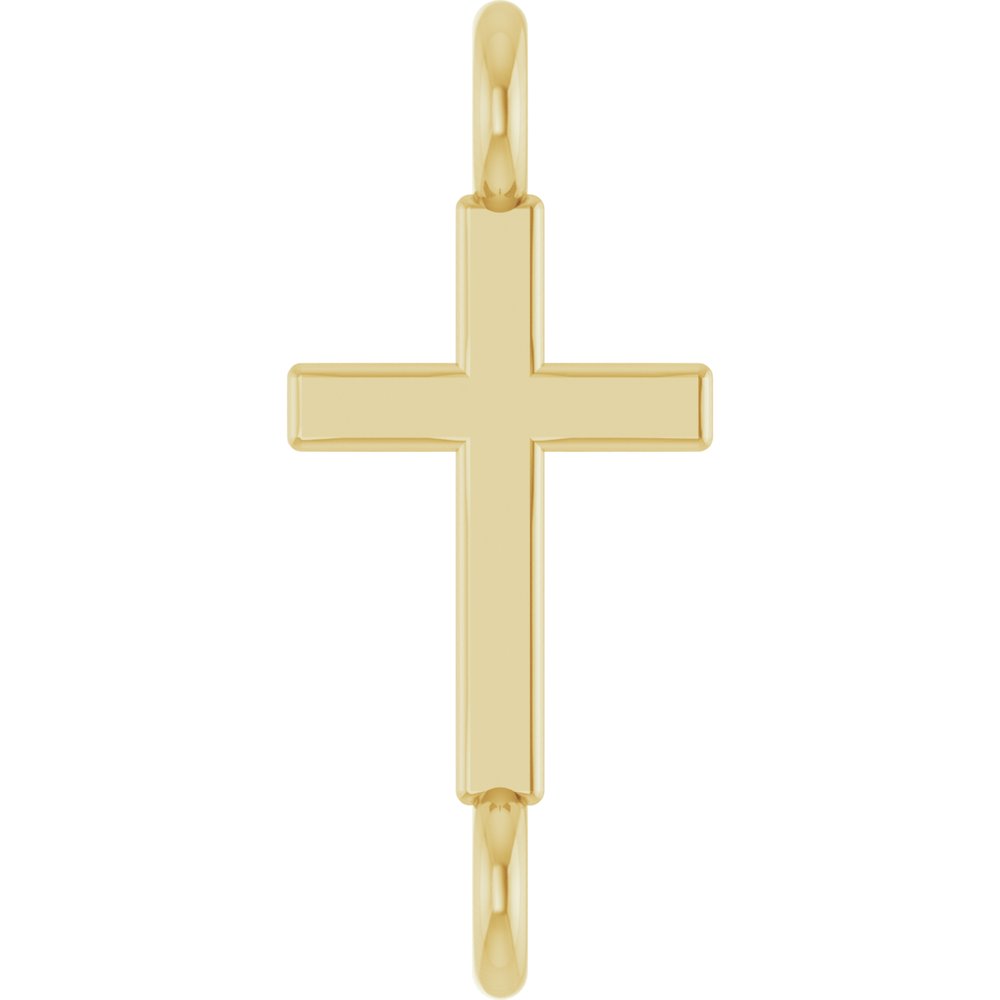 Encircle Permanent Bracelet Cross Link in Yellow Gold