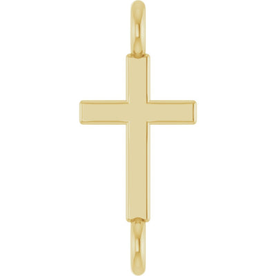 Encircle Permanent Bracelet Cross Link in Yellow Gold