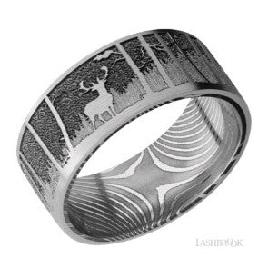 Lashbrook Titanium Designs Wedding Band 9FLCVELKMOUNTAIN