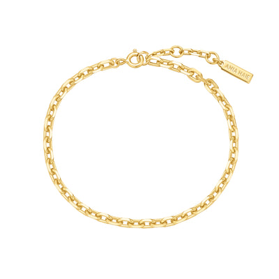 Chain Bracelet in Yellow Gold by Ania Haie