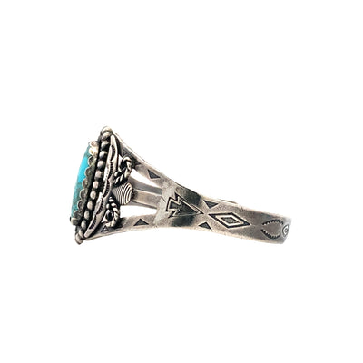 ESTATE Turquoise Cuff in Silver