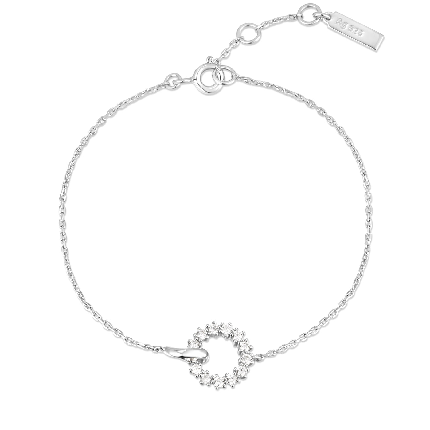 Ania Haie Silver Fancy Link Silver Bracelets B056-01H