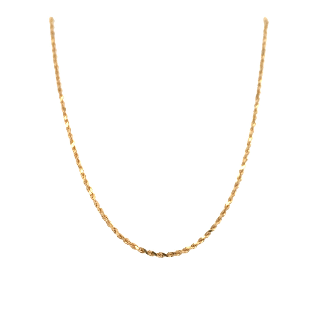 ESTATE 24" D/C Rope Chain in Yellow Gold