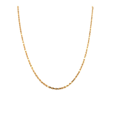 ESTATE 24" D/C Rope Chain in Yellow Gold