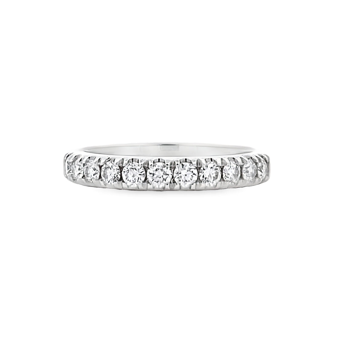 14K White Gold .52CTW Diamond Band – VS G–H | Beeghly & Co. Jewelers
