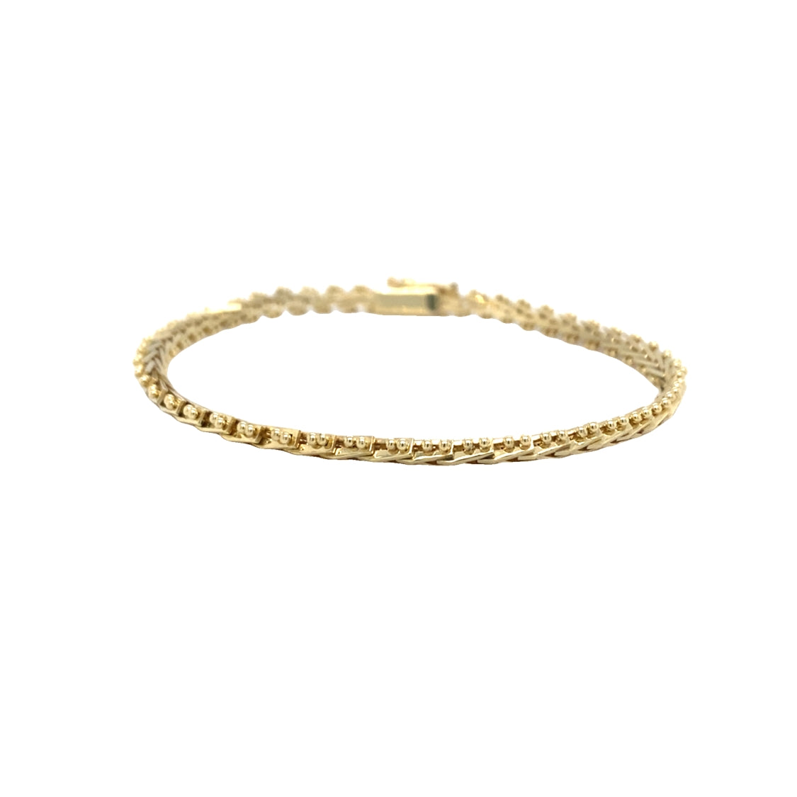 ESTATE Foxtail Bracelet in Yellow Gold