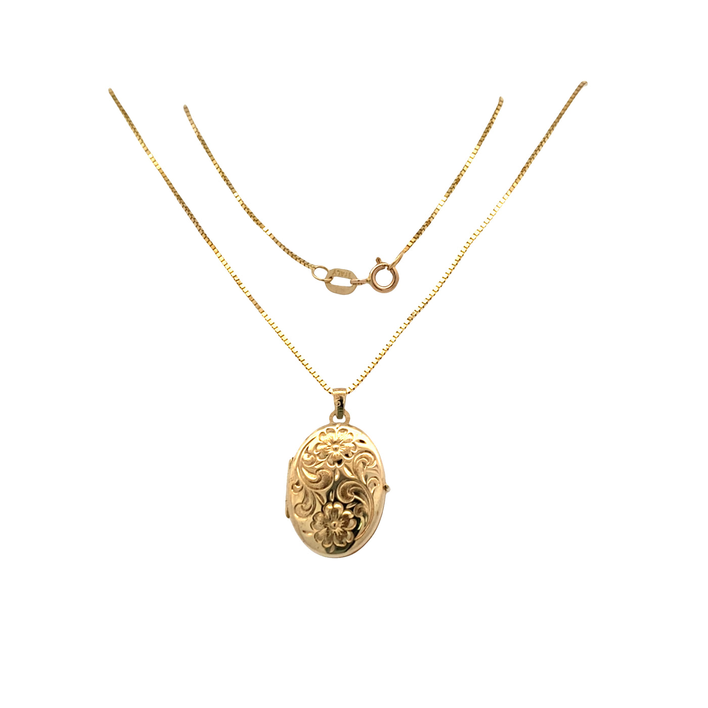 ESTATE Oval Locket in Yellow Gold