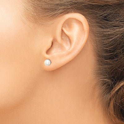 Freshwater Pearl Studs in Silver