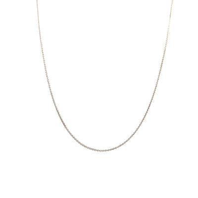Estate  24" Diamond-Cut Wheat Chain in14K White Gold