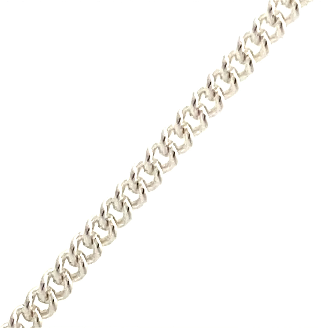Encircle Sterling Silver Curb Chain Permanent Bracelets BCB-PB2SS