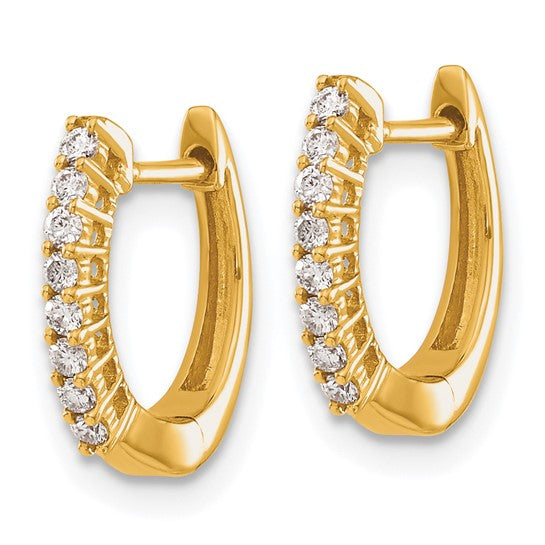 14 Karat Huggie Diamond Earrings EM5407-016-YA