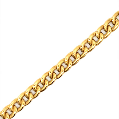 Estate 18 Karat Yellow Gold Fancy Link Bracelet