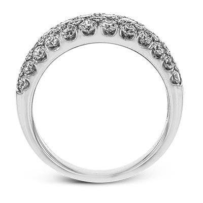 Diamond Pave Ring in White Gold by Simon G