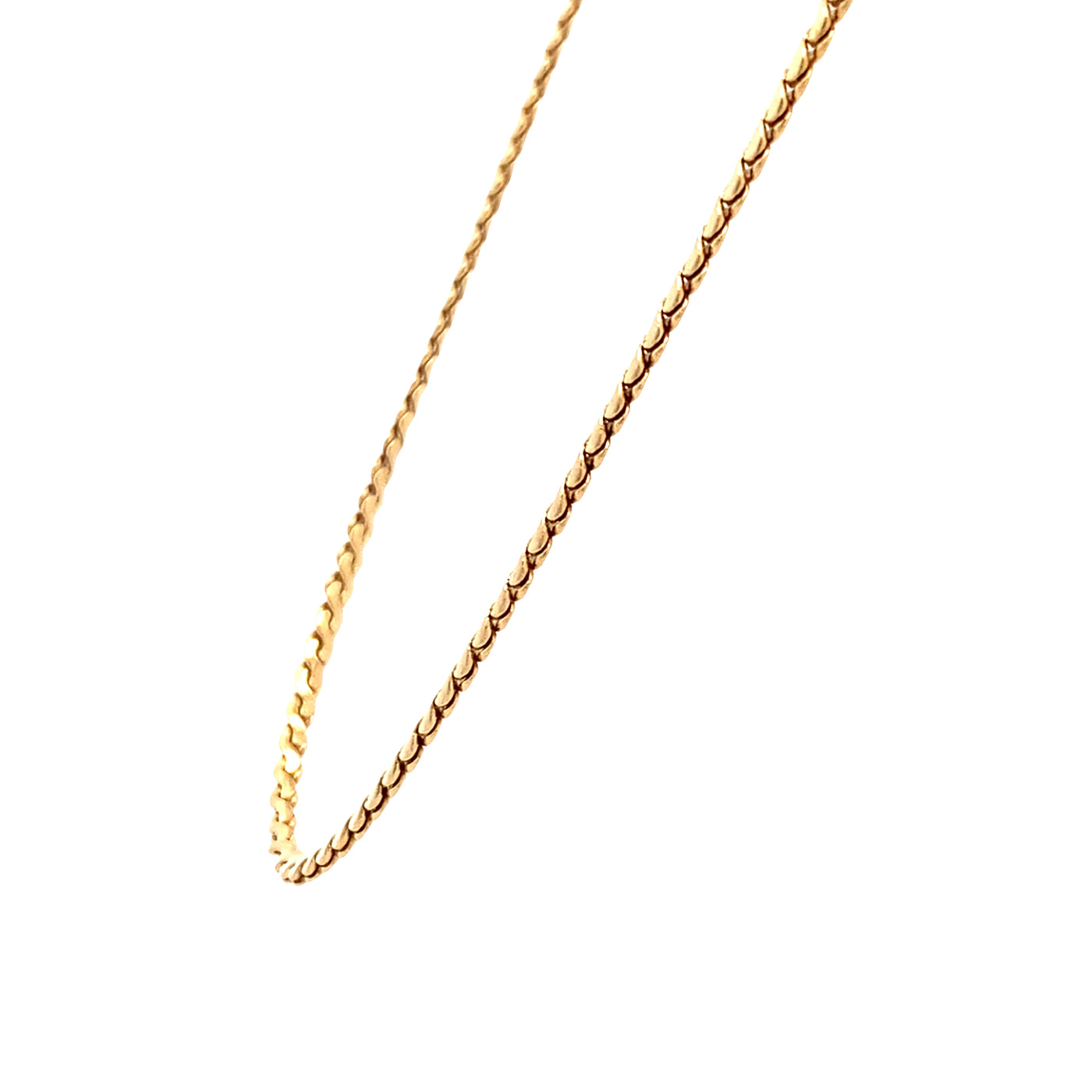 ESTATE 20" Double Serpentine Chain in Yellow Gold