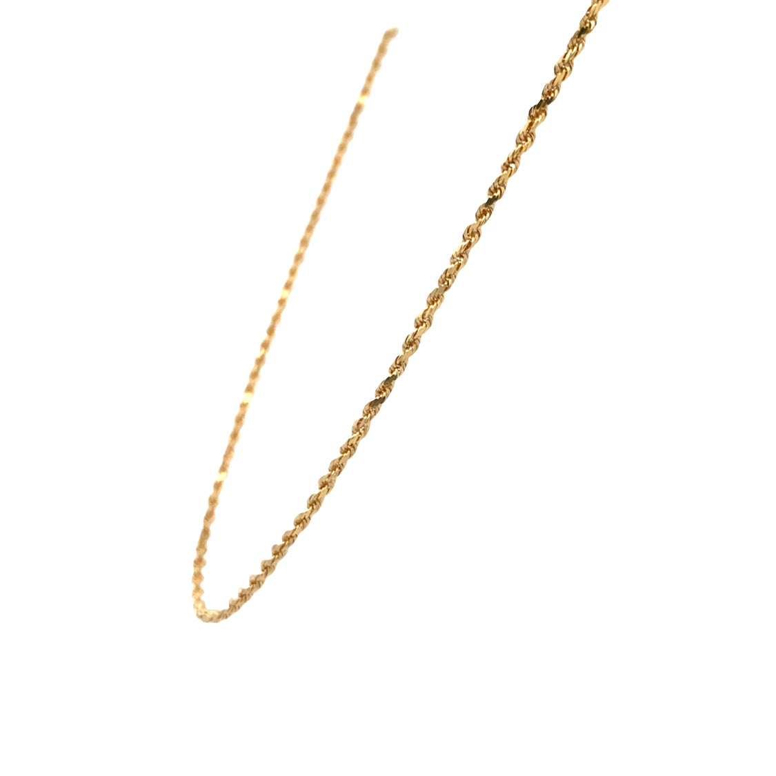 ESTATE 24" D/C Rope Chain in Yellow Gold