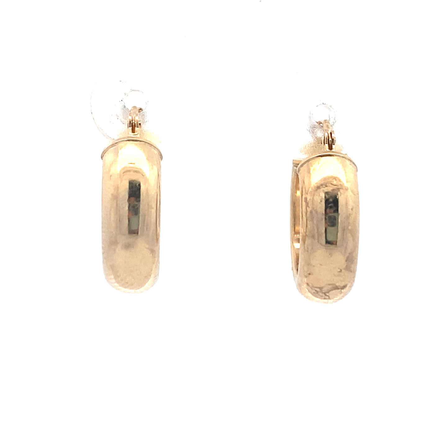 ESTATE Small HP Hoops in Yellow Gold