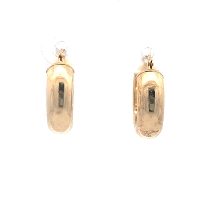 ESTATE Small HP Hoops in Yellow Gold