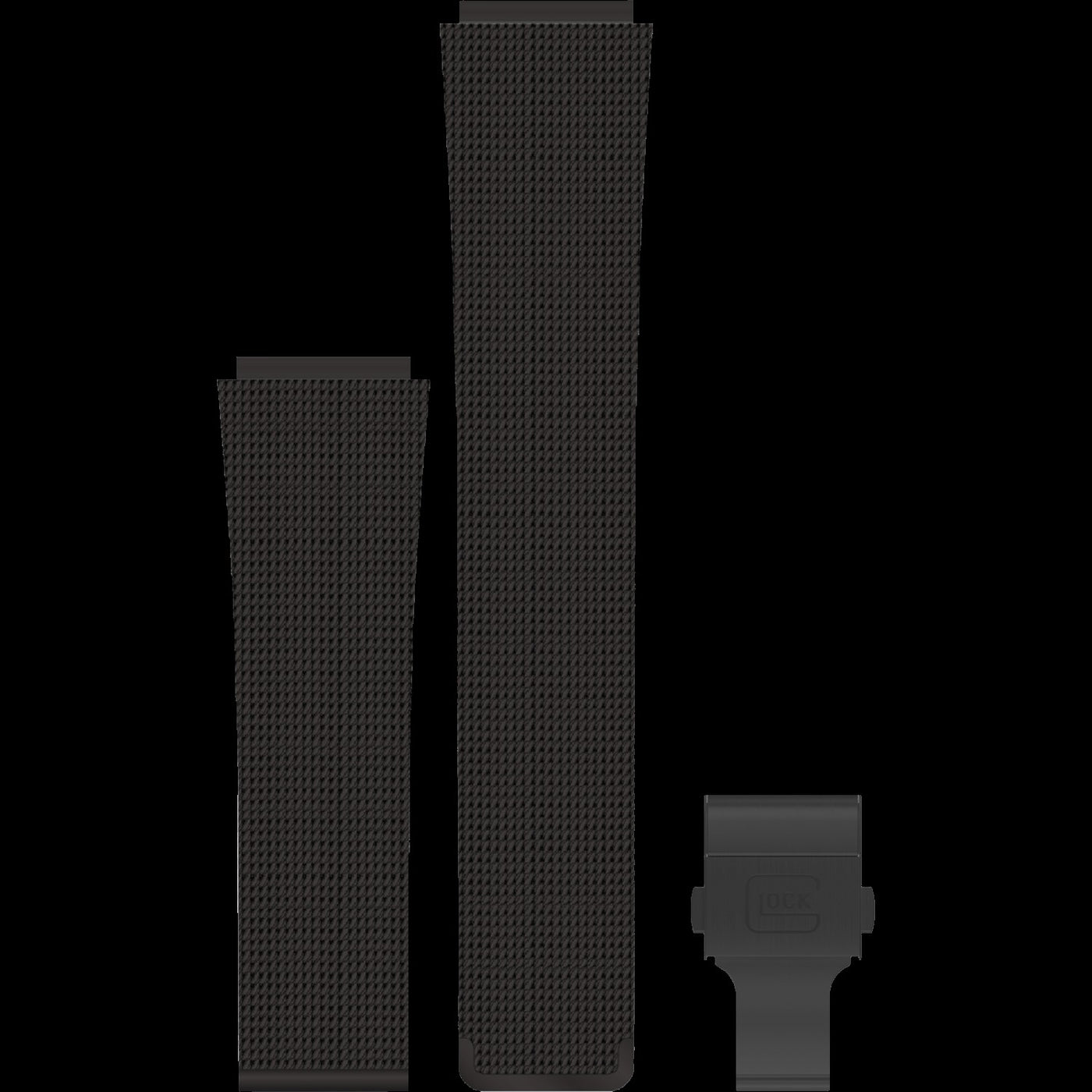 GlockPrecision 22MM Black Stainless Steel Mesh Strap GB-MESH-BLACK-BC-22