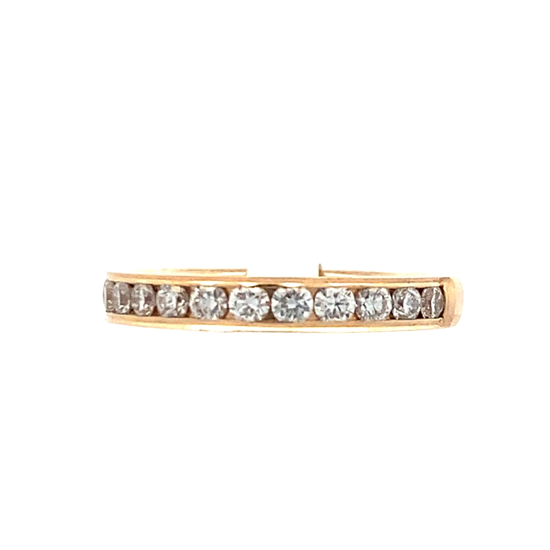 Diamond Channel-Set Band in 14K Yellow Gold, .48CTW, by Benchmark