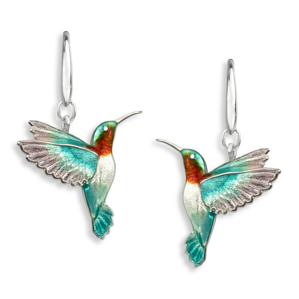 Nicole Barr Sterling Silver Hummingbird Earrings NW0463A