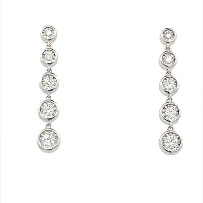 Allison Kaufman Co. 14 Karat Drop Diamond Earrings E2146