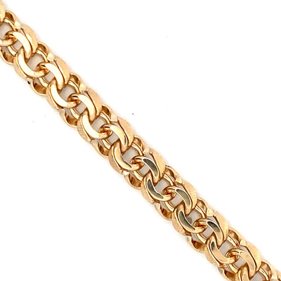 ESTATE Fancy Link Bracelet in Yellow Gold