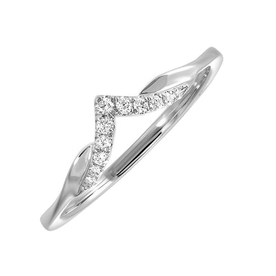 Fancy V-Style Diamond Fashion Ring  RG85848-1WC