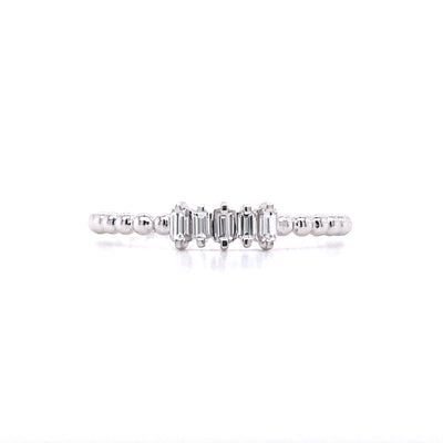 Zeghani 14 Karat Contemporary Style Baguette Diamond Fashion Ring - Women's ZR2144