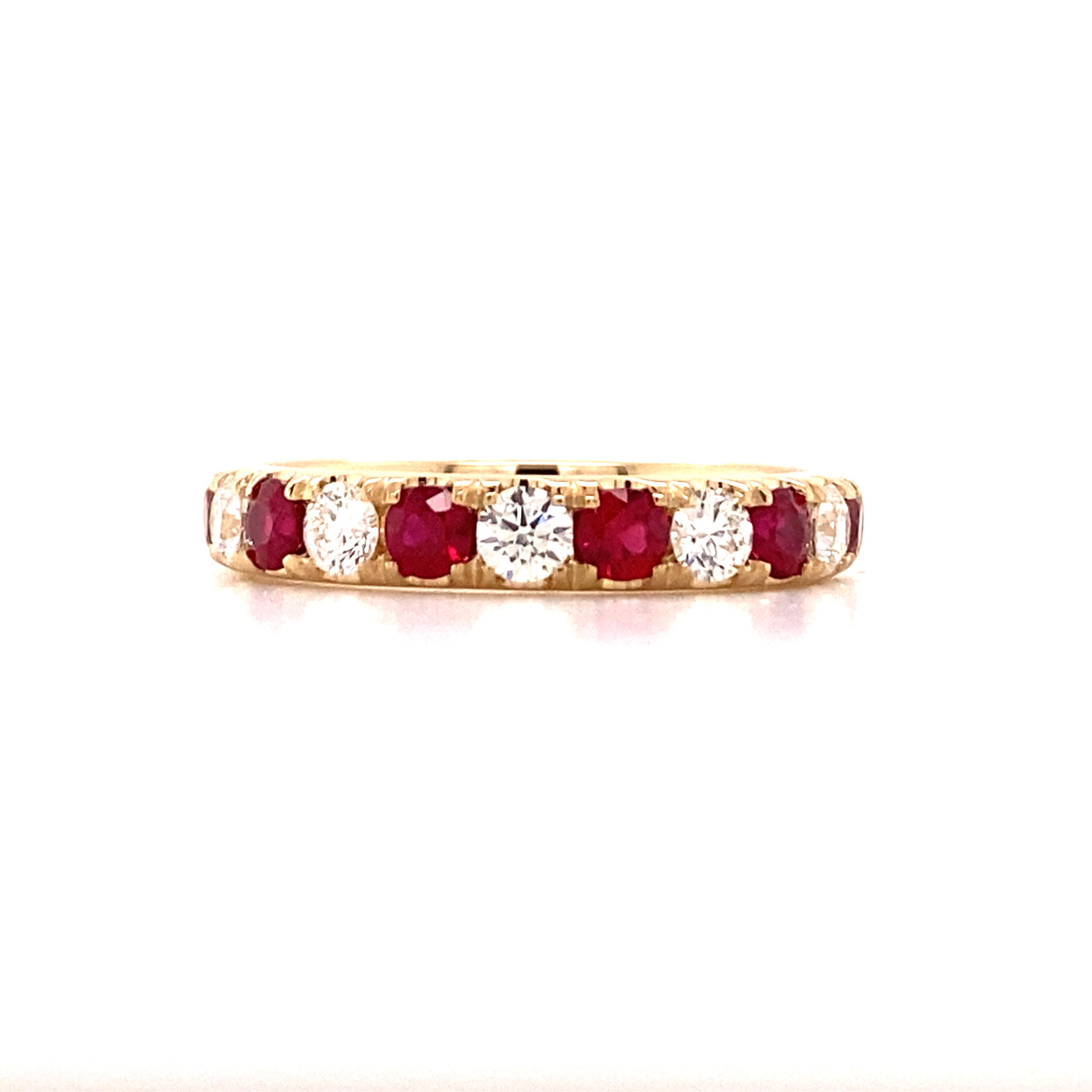Beeghly & Co. 14 Karat 1.0 Carat Ruby and Diamond Band BCR-7-2.7Y