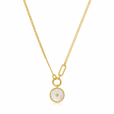 Ania Haie Eclipse Emblem Gold Plated Necklace
