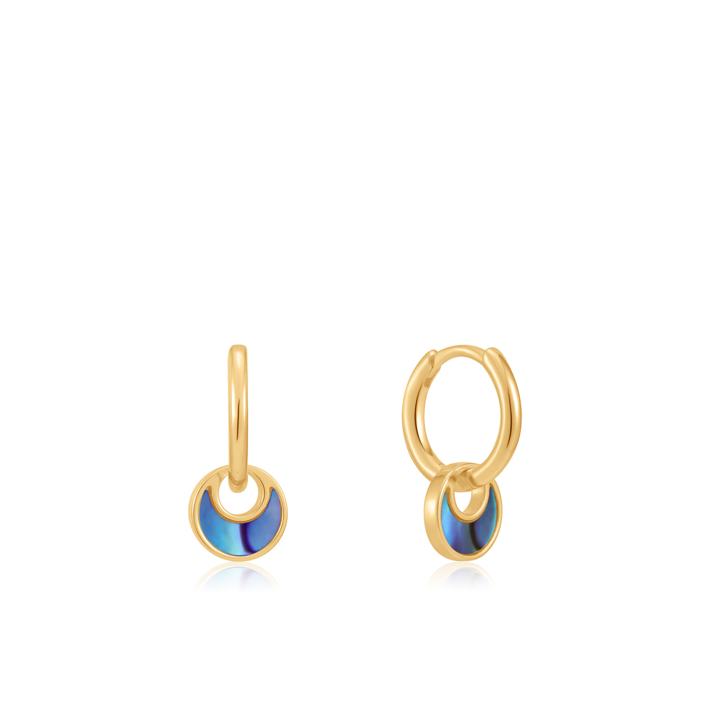 Ania Haie Gold Plated Silver Hoops E027-06G